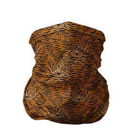 Бандана-труба 3D с принтом Тигры (Tigers) в Новосибирске, 100% полиэстер, ткань с особыми свойствами — Activecool | плотность 150‒180 г/м2; хорошо тянется, но сохраняет форму | Тематика изображения на принте: animal | beast | cat | predator | tiger | амурский тигр | белый тигр | год тигра | животное | зверь | кот | полосатая кошка | саблезубый тигр | тигр | хищник | царь джунглей | шерхан