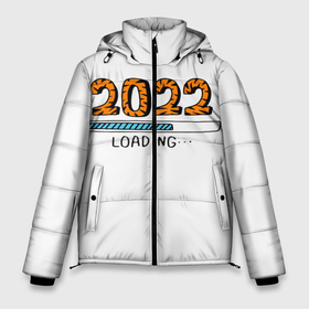Мужская зимняя куртка 3D с принтом 2022 загрузка в Тюмени, верх — 100% полиэстер; подкладка — 100% полиэстер; утеплитель — 100% полиэстер | длина ниже бедра, свободный силуэт Оверсайз. Есть воротник-стойка, отстегивающийся капюшон и ветрозащитная планка. 

Боковые карманы с листочкой на кнопках и внутренний карман на молнии. | Тематика изображения на принте: 2022 | 22 | color | download | figures | is | new | of | second | symbol | the | tiger | twenty | world | year | второй | год | года | двадцать | загрузка | загрузки | мира | нового | новый | окрас | полоса | прогрузка | символ | тигр | тигриный | цифры