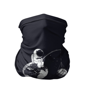 Бандана-труба 3D с принтом Мы одни в этой Вселенной... в Кировске, 100% полиэстер, ткань с особыми свойствами — Activecool | плотность 150‒180 г/м2; хорошо тянется, но сохраняет форму | астронавт | вселенная | космонавт | космос | луна | рыбалка