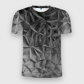 Мужская футболка 3D Slim с принтом Pattern 2022 vanguard в Тюмени, 100% полиэстер с улучшенными характеристиками | приталенный силуэт, круглая горловина, широкие плечи, сужается к линии бедра | abstraction | fashion | pattern | vanguard | абстракция | авангард | мода | узор