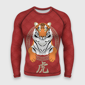 Мужской рашгард 3D с принтом Китайский тигр в раме ,  |  | 2022 | chinese character | framed | new year | ornament | powerful | predator | strong | tiger | year of the tiger | yellow look | в рамке | год тигра | жёлтый взгляд | китайский иероглиф | мощный | новый год | орнамент | сильный | тигр | хищник