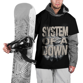 Накидка на куртку 3D с принтом System of a Down. в Новосибирске, 100% полиэстер |  | down | grunge | hardcore | metal | music | punk | rock | system | гранж | метал | музыка | панк | рок | серж | система | танкян