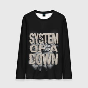 Мужской лонгслив 3D с принтом System of a Down. в Петрозаводске, 100% полиэстер | длинные рукава, круглый вырез горловины, полуприлегающий силуэт | down | grunge | hardcore | metal | music | punk | rock | system | гранж | метал | музыка | панк | рок | серж | система | танкян