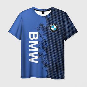 Мужская футболка 3D с принтом BMW Бэха. , 100% полиэфир | прямой крой, круглый вырез горловины, длина до линии бедер | bmw | bmw performance | m | motorsport | performance | бмв | моторспорт