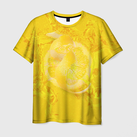 Мужская футболка 3D с принтом свежий день в Петрозаводске, 100% полиэфир | прямой крой, круглый вырез горловины, длина до линии бедер | бармен | коктейль | лимон | лимонад | отель | цедра | цитрус
