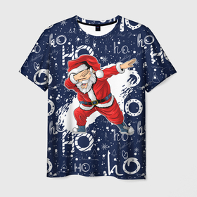Мужская футболка 3D с принтом Санта Клаус Даб в Тюмени, 100% полиэфир | прямой крой, круглый вырез горловины, длина до линии бедер | Тематика изображения на принте: christmas | dab | dabbing | santa | дед мороз | елка | зима | новый год | подарок | рождество | санта | снег | снегурочка | снежинка
