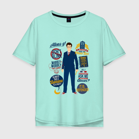 Мужская футболка хлопок Oversize с принтом доктор кто теннант в Санкт-Петербурге, 100% хлопок | свободный крой, круглый ворот, “спинка” длиннее передней части | doctor who | далеки | джоди уиттакер | доктор кто | дэвид теннант | киберлюди | мэтт смит | тардис