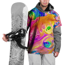 Накидка на куртку 3D с принтом Impression 2022 vanguard в Кировске, 100% полиэстер |  | color | fashion | impression | paint | vanguard | авангард | импрессия | краска | мода | цвет