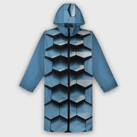 Дождевик унисекс 3D Соты узор авангард: в городе Новоалтайск, | | cell | fashion | pattern | vanguard | авангард | мода | соты | узор