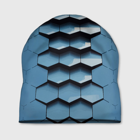 Шапка 3D с принтом Соты узор авангард в Петрозаводске, 100% полиэстер | универсальный размер, печать по всей поверхности изделия | cell | fashion | pattern | vanguard | авангард | мода | соты | узор