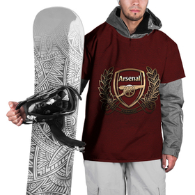 Накидка на куртку 3D с принтом Arsenal London в Новосибирске, 100% полиэстер |  | arsenal | gunners | london | англия | апл | арсенал | лига чемпионов | оружейники | премьер лига | футбол