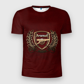 Мужская футболка 3D Slim с принтом Arsenal London в Екатеринбурге, 100% полиэстер с улучшенными характеристиками | приталенный силуэт, круглая горловина, широкие плечи, сужается к линии бедра | arsenal | gunners | london | англия | апл | арсенал | лига чемпионов | оружейники | премьер лига | футбол