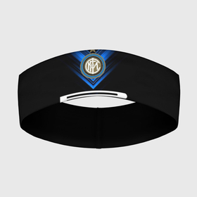 Повязка на голову 3D с принтом Forza Neradzzurri ,  |  | inter | neradzzurri | интер | италия | лига чемпионов | нерадзурри | неродзурри | серия а | футбол | черно синие