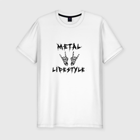 Мужская футболка хлопок Slim с принтом Металлика Metallica рок в Белгороде, 92% хлопок, 8% лайкра | приталенный силуэт, круглый вырез ворота, длина до линии бедра, короткий рукав | metallica | группа | металлика | музыка | рок