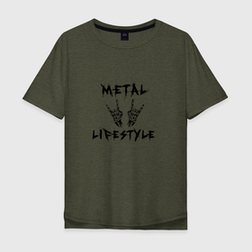 Мужская футболка хлопок Oversize с принтом Металлика Metallica рок в Екатеринбурге, 100% хлопок | свободный крой, круглый ворот, “спинка” длиннее передней части | metallica | группа | металлика | музыка | рок