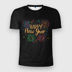 Мужская футболка 3D спортивная с принтом Fireworks Explosinons. Happy New Year , 100% полиэстер с улучшенными характеристиками | приталенный силуэт, круглая горловина, широкие плечи, сужается к линии бедра | 2022 | 22 | claps | explosion | fireworks | happy | new | paint | rain | salute | snow | year | взрыв | год | дождик | краски | новый | салюта | снег | фейерверк | хлопки