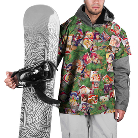 Накидка на куртку 3D с принтом Ахегао С новым годом в Курске, 100% полиэстер |  | Тематика изображения на принте: ahegao | anime | manga | аниме | ахегао | ветки | ёлка | ель | коллаж | манга | новогодний | новый год | паттерн | шишки