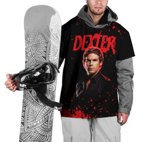 Накидка на куртку 3D с принтом Dexter   Декстер в Новосибирске, 100% полиэстер |  | dexter | декстер | декстер морган | дремлющий демон декстера | майкл си холл | сериал декстер