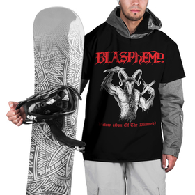 Накидка на куртку 3D с принтом Blasphemy   Victory в Санкт-Петербурге, 100% полиэстер |  | black | black metal | blasphemy | death metal | metal | бласфеми | блэк | блэк металл | дэт металл | металл