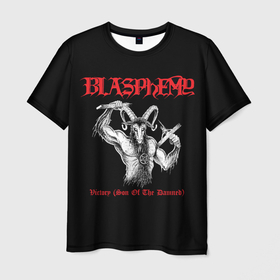 Мужская футболка 3D с принтом Blasphemy   Victory в Белгороде, 100% полиэфир | прямой крой, круглый вырез горловины, длина до линии бедер | black | black metal | blasphemy | death metal | metal | бласфеми | блэк | блэк металл | дэт металл | металл
