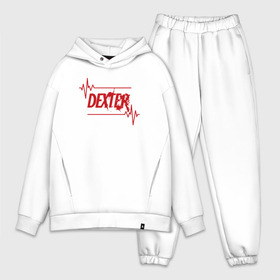 Мужской костюм хлопок OVERSIZE с принтом Декстер   Dexter, логотип в Новосибирске,  |  | dexter | декстер | декстер морган | детектив | дремлющий демон декстера | сериал декстер