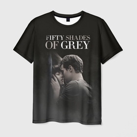 Мужская футболка 3D с принтом 50 Shades of Grey | 50 Оттенков Серого в Санкт-Петербурге, 100% полиэфир | прямой крой, круглый вырез горловины, длина до линии бедер | 50 оттенков | gray | grey | shades | анастейша | грей | кино | кристиан | парные | свободы | серого | серый | стил | фильм