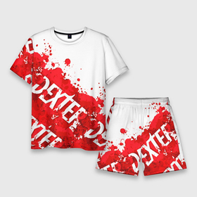 Мужской костюм с шортами 3D с принтом Декстер, пятна крови ,  |  | dexter | декстер | декстер морган | кровавый | кровь | маниак | мясник из бейхарбор | потёки | правосудие декстера | пятна крови | сериалы