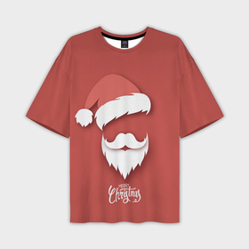 Мужская футболка OVERSIZE 3D с принтом Merry Christmas | Счастливого Рождества в Курске,  |  | Тематика изображения на принте: 2022 | christmas | cold | klaus | merry | new | santa | winter | year | борода | год | дед | зима | клаус | мороз | новый | рождество | санта | тигра | холод