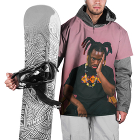 Накидка на куртку 3D с принтом Задумчивый Дензел в Петрозаводске, 100% полиэстер |  | Тематика изображения на принте: denzel curry | hip hop | rap | rep | дензел карри | исполнители | исполнитель | музыка | реп