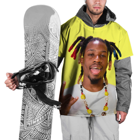 Накидка на куртку 3D с принтом Funny Denzel в Петрозаводске, 100% полиэстер |  | Тематика изображения на принте: denzel curry | hip hop | rap | rep | дензел карри | исполнители | исполнитель | музыка | реп