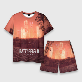 Мужской костюм с шортами 3D с принтом Battlefield 2042   Песочные часы ,  |  | 2042 | art | battlefield | dice | game | батла | батлфилд | война | город | закат | карта | песочные | пустыня | часы | шутер