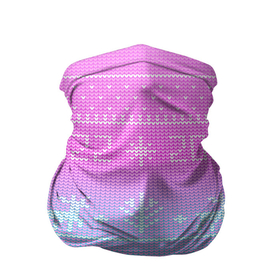 Бандана-труба 3D с принтом С новым годом олени 2022 , 100% полиэстер, ткань с особыми свойствами — Activecool | плотность 150‒180 г/м2; хорошо тянется, но сохраняет форму | 2022 | вязанный принт | вязаные олени | новый год | олени на свитере | пиксели | розовый градиент