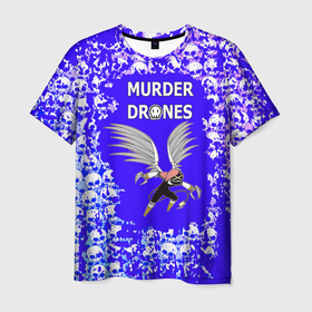 Мужская футболка 3D с принтом Murder Drones Дроны  убийцы в Белгороде, 100% полиэфир | прямой крой, круглый вырез горловины, длина до линии бедер | murder drones | мультфильм | сериал