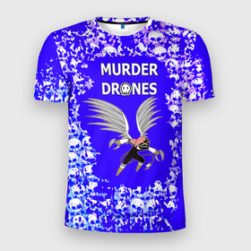 Мужская футболка 3D Slim с принтом Murder Drones Дроны  убийцы в Екатеринбурге, 100% полиэстер с улучшенными характеристиками | приталенный силуэт, круглая горловина, широкие плечи, сужается к линии бедра | Тематика изображения на принте: murder drones | мультфильм | сериал