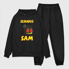Мужской костюм хлопок OVERSIZE с принтом Serious Sam Bomb Logo в Екатеринбурге,  |  | bomb | serious sam | бомба | динамит | крутой сэм | сем | сериос сем | сериос сэм | сириус сэм | сэм