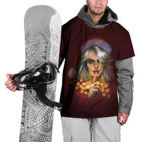 Накидка на куртку 3D с принтом Цирилла The Witcher в Тюмени, 100% полиэстер |  | девушка | надпись | огоньки | персонаж | шапка