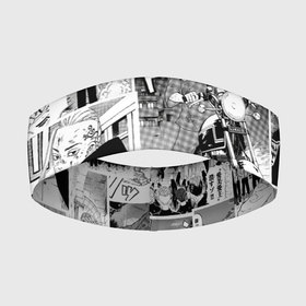 Повязка на голову 3D с принтом Токийские мстители манга в Кировске,  |  | tokyo gang | tokyo revengers | аниме | банда | вальхала | дракен | майки | манга | токийские мстители | тосва