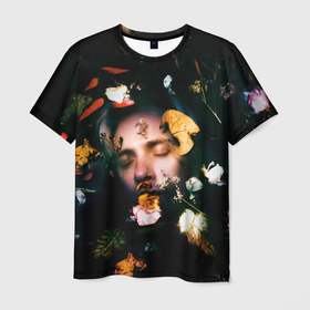 Мужская футболка 3D с принтом Рома в цветах в Тюмени, 100% полиэфир | прямой крой, круглый вырез горловины, длина до линии бедер | alternative | metall | mujuice | music | rock | альтернатива | металл | миджус | мижус | музыка | рок
