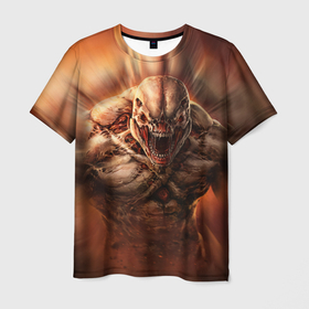 Мужская футболка 3D с принтом ИМП | NPC | DOOM (+спина) в Новосибирске, 100% полиэфир | прямой крой, круглый вырез горловины, длина до линии бедер | demons | devil | doom | doom eternal | doom slayer | hell | imp | npc | slayer | ад | демон | демоны | дум | имп