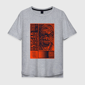 Мужская футболка хлопок Oversize с принтом Undead Horror , 100% хлопок | свободный крой, круглый ворот, “спинка” длиннее передней части | Тематика изображения на принте: зомби | мертвый | ужасы | хеллоуин | хоррор