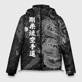 Мужская зимняя куртка 3D с принтом Токийский Дракон (Иероглифы) Dragon Japan в Курске, верх — 100% полиэстер; подкладка — 100% полиэстер; утеплитель — 100% полиэстер | длина ниже бедра, свободный силуэт Оверсайз. Есть воротник-стойка, отстегивающийся капюшон и ветрозащитная планка. 

Боковые карманы с листочкой на кнопках и внутренний карман на молнии. | beast | dragon | fire | grunge | горелый | дракон | животные | зверь | змей | иероглифы | когти | огонь | пепел | пламя | потертости | узор | чб | японский