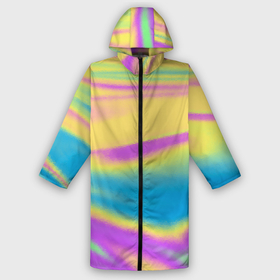 Дождевик унисекс 3D с принтом Holographic Neon Waves в городе Новоалтайск,  |  | abstract | gradient | holographic | neon | neon stripes | rainbow | stripes | vaporwave | wave | абстрактный узор | абстракция | волны | голографические | градиент | краски | красочный | линии | неоновые полосы | полосы | радужный
