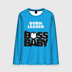 Мужской лонгслив 3D с принтом Boss Baby: born leader в Екатеринбурге, 100% полиэстер | длинные рукава, круглый вырез горловины, полуприлегающий силуэт | Тематика изображения на принте: adult | born leader | boss baby | business | cartoon | kid | logo | serious | босс молокосос | деловой | логотип | малыш | мультфильм | прирожденный лидер | серьёзный