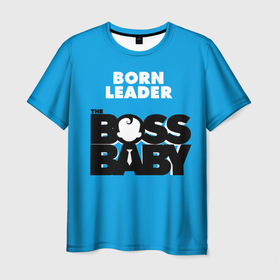 Мужская футболка 3D с принтом Boss Baby: born leader , 100% полиэфир | прямой крой, круглый вырез горловины, длина до линии бедер | adult | born leader | boss baby | business | cartoon | kid | logo | serious | босс молокосос | деловой | логотип | малыш | мультфильм | прирожденный лидер | серьёзный