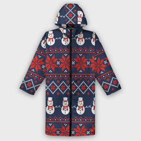 Дождевик унисекс 3D с принтом Christmas Background в городе Новоалтайск,  |  | background | christmas | holiday | knitted pattern | new year | pattern | snowman | вязаный узор | новый год | праздник | рождество | снеговик | узор | фон
