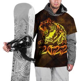 Накидка на куртку 3D с принтом Хищник Тигр 2022 в Петрозаводске, 100% полиэстер |  | Тематика изображения на принте: 2022 | tiger | восточный тигр | год тигра | кошка | тигр | тигренок | хищник