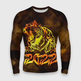 Мужской рашгард 3D с принтом Хищник Тигр 2022 ,  |  | 2022 | tiger | восточный тигр | год тигра | кошка | тигр | тигренок | хищник