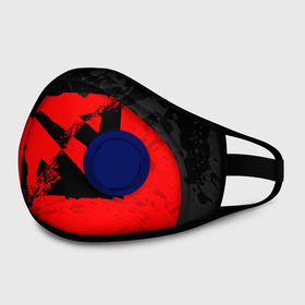 Маска из неопрена с принтом DOTA 2 RED BLACK LOGO, БРЫЗГИ КРАСОК в городе Новоалтайск, неопрен 100% | Форма огибающая нос. Резинки для ушей с дополнительной резинкой на затылке. Клапан для выдоха для активного дыхания при занятиях спортом. Эластичный материал маски и окантовки для лучшего растяжения и прилегания маски.  | Тематика изображения на принте: bristleback | dota | dota 2 | dota2 | heroes | invoker | lina | og team | pudge | shadow | team liquid | team spirit | the international | windranger | бристелбек | бристл | брызги красок | дота | дота 2 | дота2 | краски | пудж | тень | урса