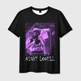 Мужская футболка 3D с принтом Night Lovell Art в Кировске, 100% полиэфир | прямой крой, круглый вырез горловины, длина до линии бедер | hip hop | night lovell | rap | rep | исполнители | исполнитель | музыка | найт ловелл | реп