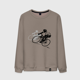 Мужской свитшот хлопок с принтом Велоспорт шоссе в Тюмени, 100% хлопок |  | bike | велосипед | велосипедист | велоспорт | спорт | спортсмен | шоссе | шоссейник | шоссер